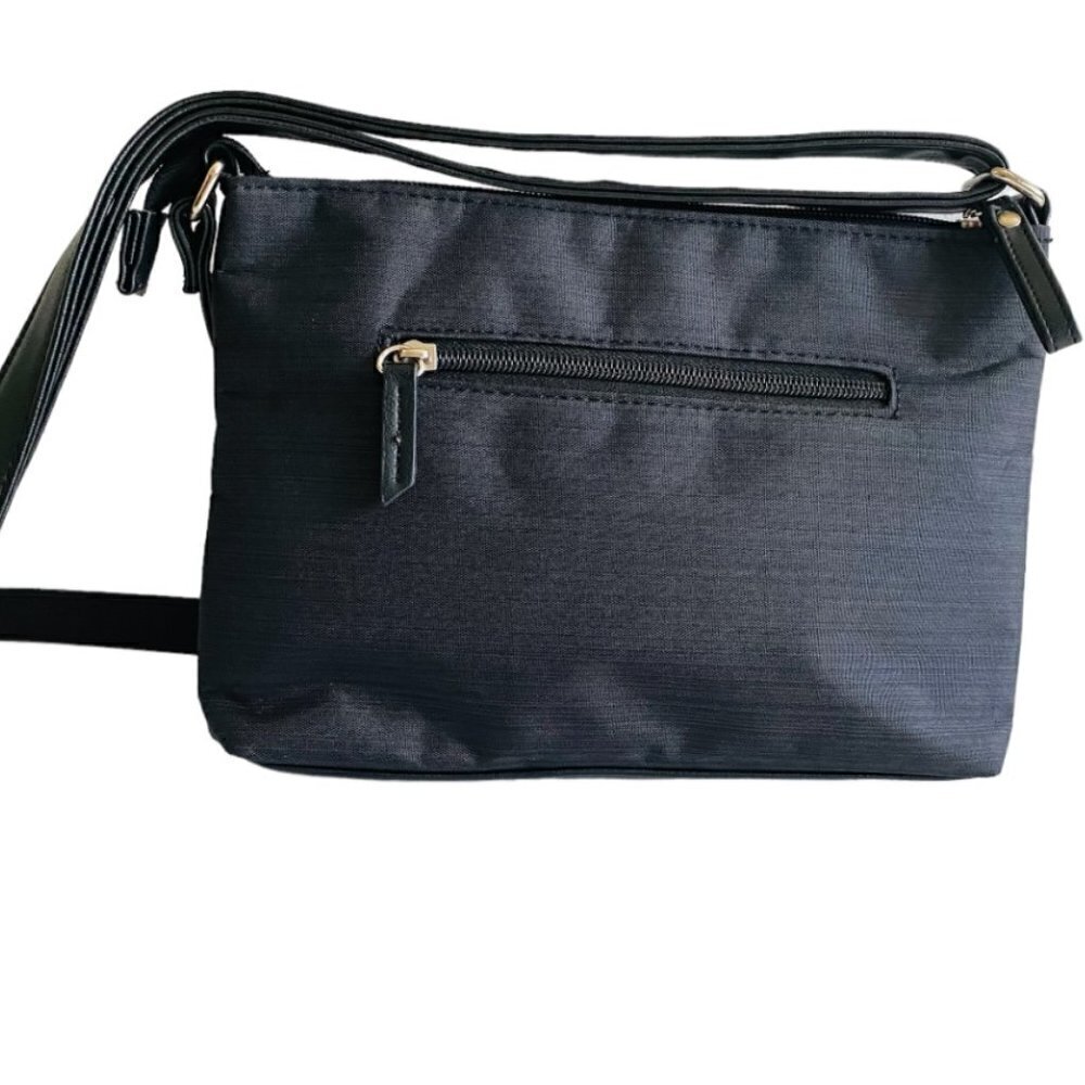 Roots Crossbody Shoulder bag Black And Navy - Picture 3 of 16